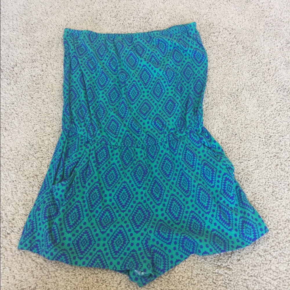 Blue/Green Romper